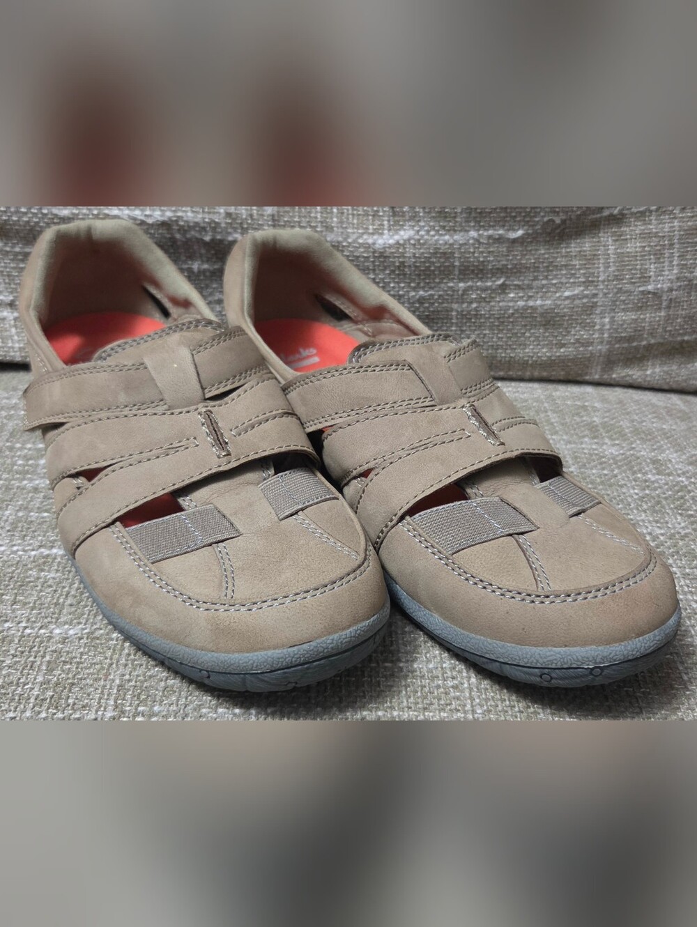 Clarks Collection Women's Haley Stork Comfort Slip-On Shoes - Size 9 Wide (9W)